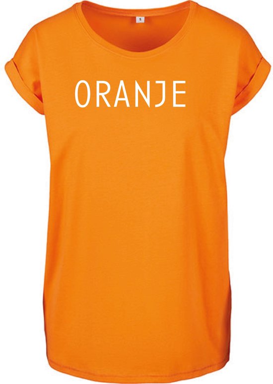 T- Shirts Femme Oranje- Oranje - Wit- XS