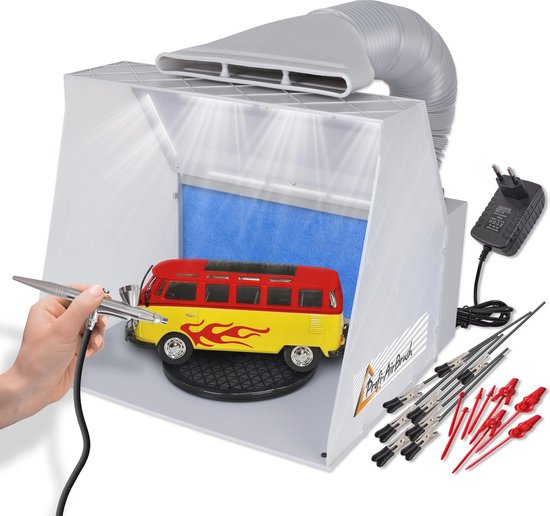 Display4top Airbrush accessoires, afzuigsysteem, kleur, filter