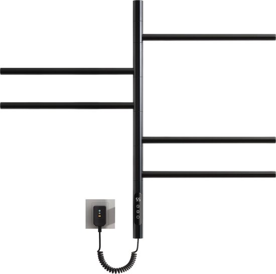 OihPaw Elektrische handdoekradiator voor badkamer, elektrisch met stang