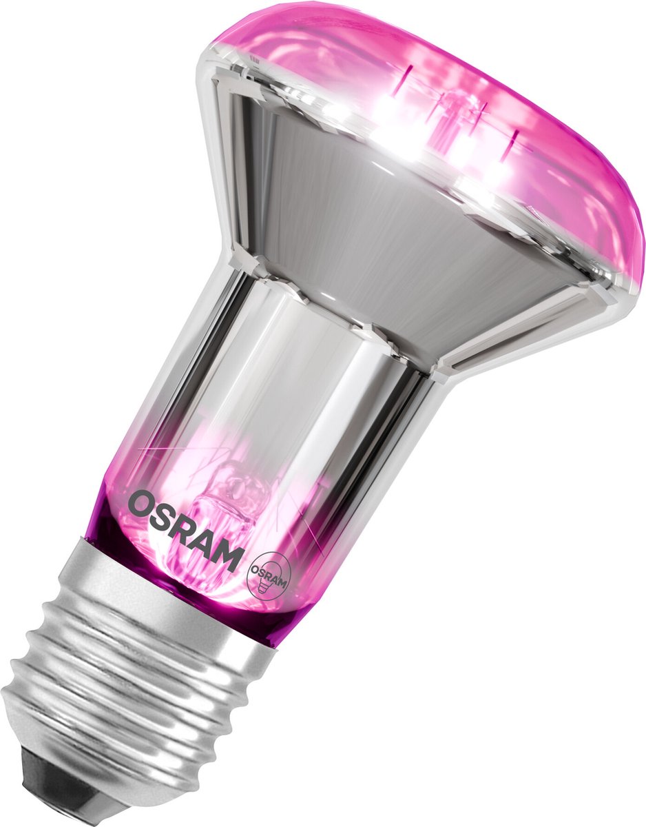 OSRAM LED Star plantenlamp met gloeidraad en 7,5 W/140 lm, E27 fitting, met warm wit licht van 1300 Kelvin laat planten gedijen, niet dimbaar, 63 mm groot.