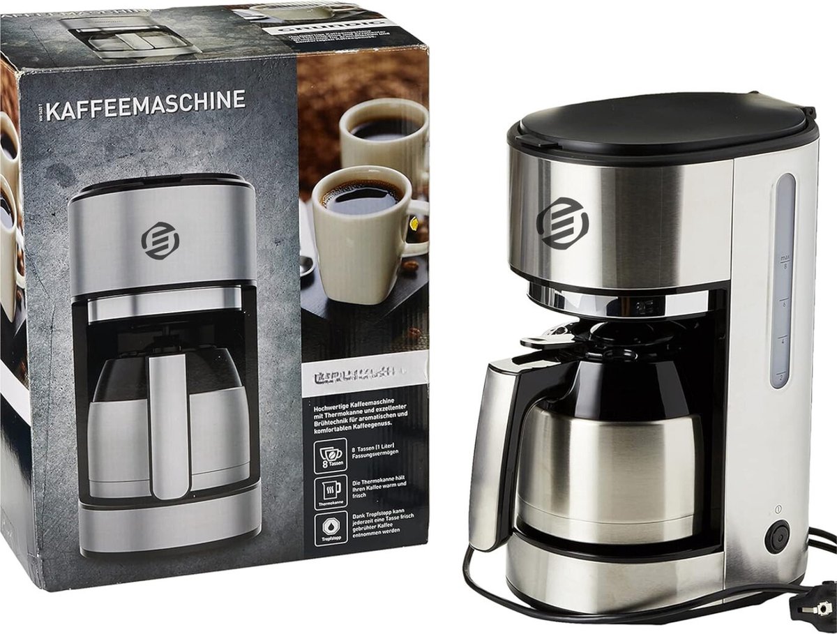 Equivera Koffiezetapparaat Met Thermoskan - Koffiezet - Koffiezetapparaat - Koffiezet Apparaat - Must Have Voor In Uw Keuken