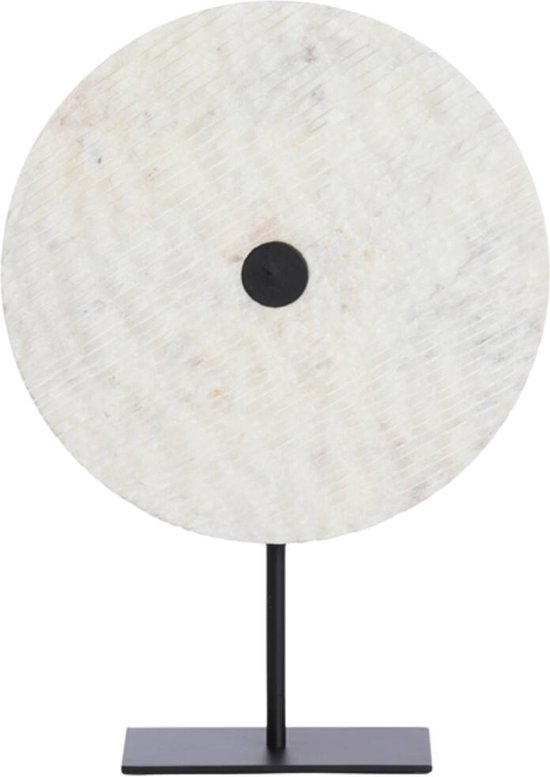 Ronde eettafel van wit marmer | Bodio Cadiz