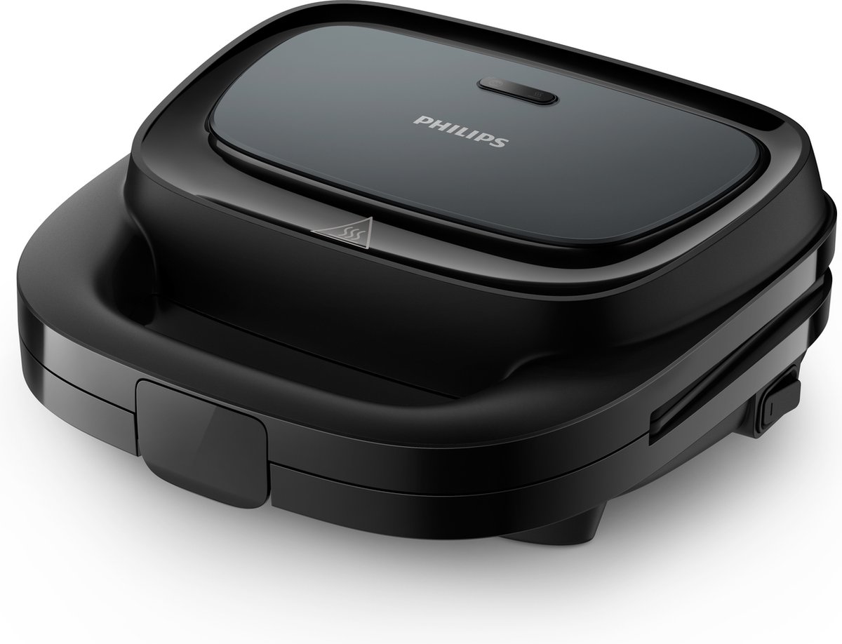 Bol.com Philips HD2331/90 - Tosti apparaat - Voor 2 tosti's - Zwart - 750 W aanbieding