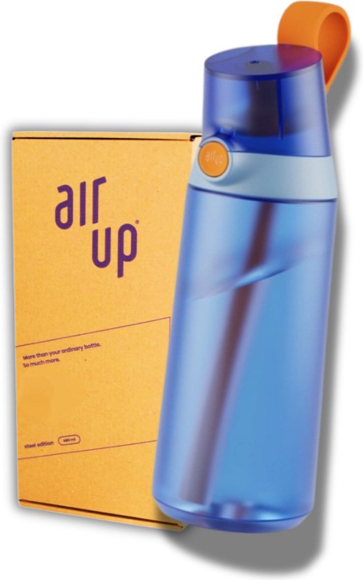 Foto: Air up drinkfles mini sipper the dolphin starterskit voor kinderen 600 ml bottle inclusief 3 pods starterskit hydraterend air up fles geurwater vegan bio