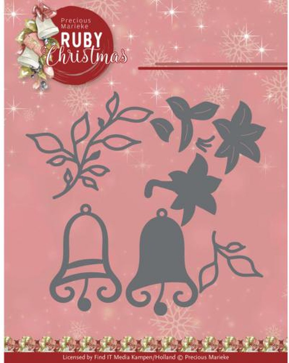 Dies - Precious Marieke - Ruby Christmas - Ruby Bells