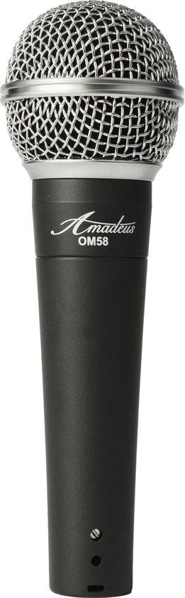 Foto: Amadeus om58 zang en spraakmicrofoon aluminium zilver