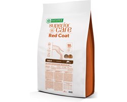 Nature's Protection Suprior care droog graanvrij voer voor volwassen honden van alle rassen met rode vacht, met zalm 10kg.