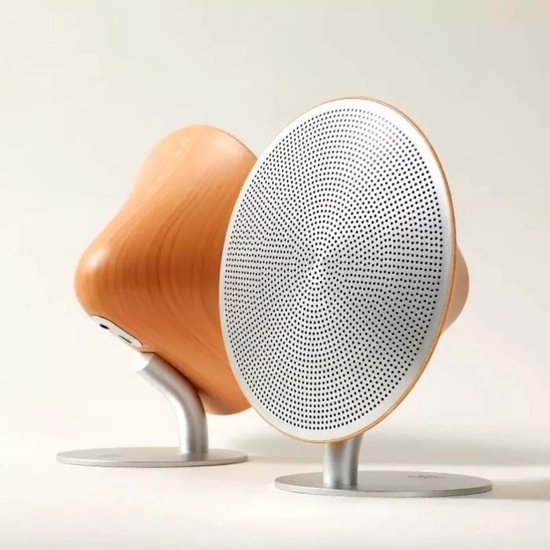 Bluetooth Luidspreker met Retro Houten Afwerking – Desktop Stereo Speaker met Subwoofer voor Thuis Audio – Bluetooth Audio Luidspreker met Hoge Geluidskwaliteit en Touch Surface — afbeelding 4