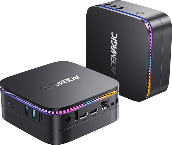 Foto: Acemagic ak1 plus mini pc mini pc s met windows 11 pro mini pc desktops met intel 12e generatie processor n100 tot 3 40 ghz 16gb ram 1tb m 2 ssd wifi 5 bt 4 2 4kuhd rgb rj45