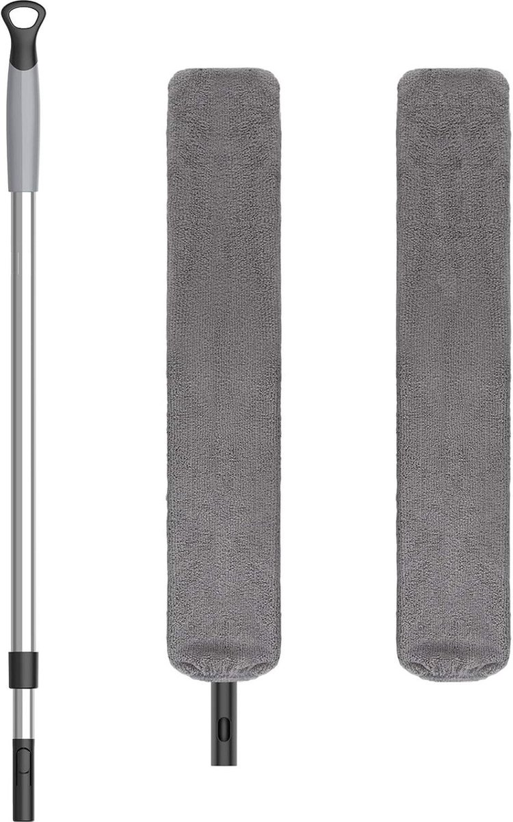 Goedkoopste Microfiber Plumeau Hoekbezem - Uitschuifbare Telescopische Stofwisser voor Plafond en Vloer ragebol