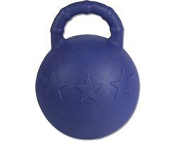 RelaxPets - Funbal - Speelbal - Paard & Hond - Diervriendelijk en Veilig Speelgoed - 25 CM - Blauw