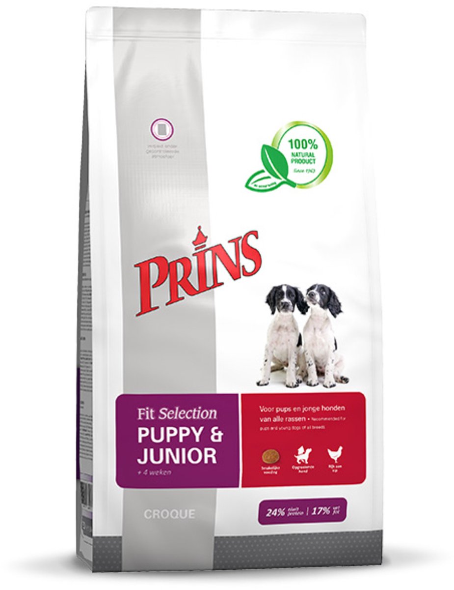 Prins Fit Selection Puppy & Junior hondenvoer 10 kg