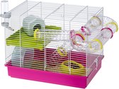 Ferplast Hamsterkooi Laura - Dierenverblijf - 46x29.5x37.5 cm Pink