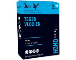 Duo-op Anti Vlooiendruppels Hond 4 - 10 kg 3 pipetten