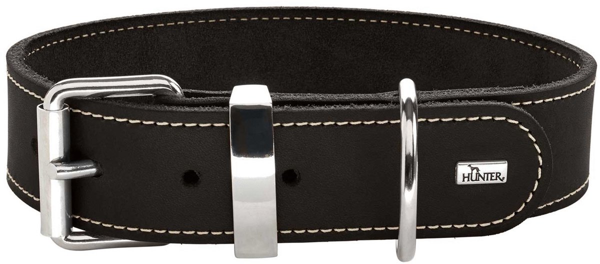 Hunter Halsband Aalborg Special Zwart - Hondenhalsband - 35 cm