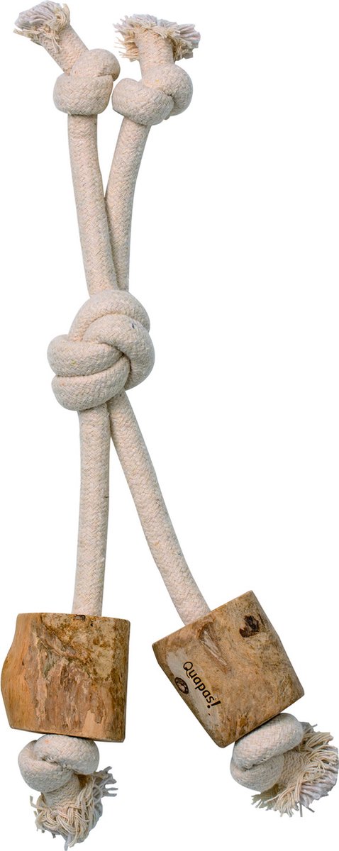 Quapas! Hondenspeeltje Koffiehout Legged - Hondenspeelgoed - 48x13 cm