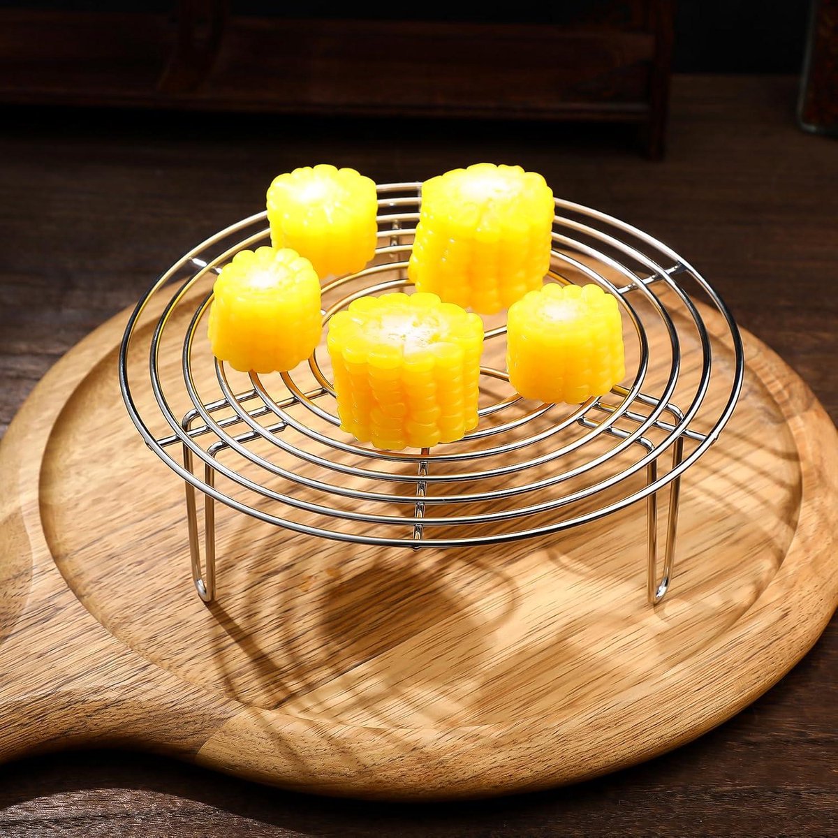 Grille Vapeur En Inox - Lot De 2 (16.5 Cm Et 7.5 Cm) - Pour Cuisson à La Vapeur, Refroidissement, Support Dans Casserole - Cuisine