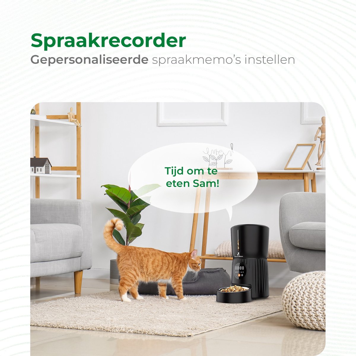SelectedPets Automatische voerbak kat en hond 4L - Wifi Model - Voerautomaat kat - Zwart - Inclusief Nederlandse Handleiding thumbnail 4