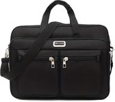 FANDARE Retro schoudertas, handtas, draagtas, schoudertas, herentas, zeildoek, leer, koerierstas, aktetas voor werk, reizen, school, universiteit, werk, outdoor, schooltas, bruin, Large, Retro