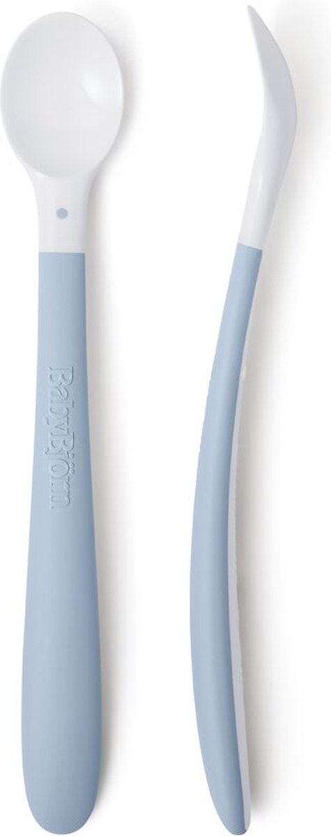 Goedkoopste BabyBjörn Eetlepel duopak - Pastelblauw