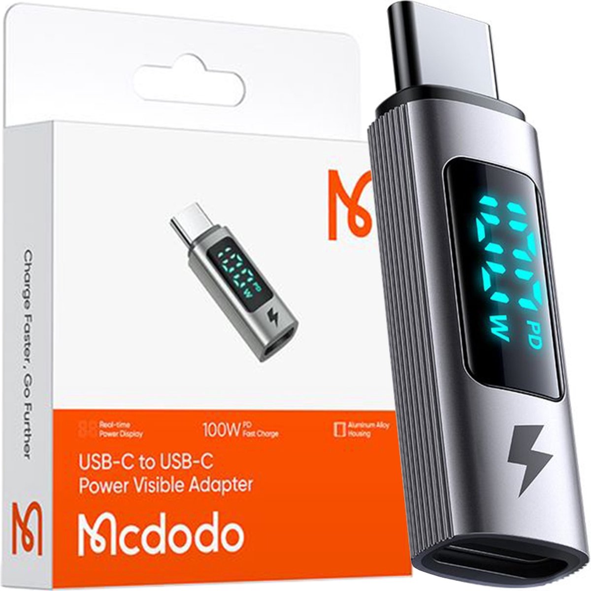 Mcdodo® Adapter Usb c naar Usb c - Kabel - Voor Snelladen - 100W
