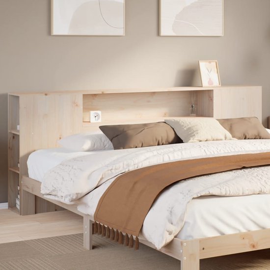 vidaXL Hoofdbord 160 cm massief grenenhout wit, bed hoofdbord, hoofdbord bed, achterwand bed, bedhoofdbord, hoofdeinde bed, achterwand voor bed