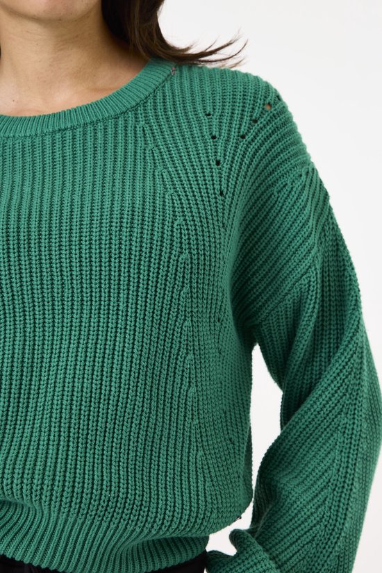 GARCIA Dames Trui Groen Long mouws Maat XS bol