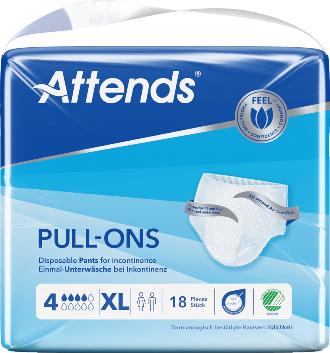 Goedkoopste Attends Pull-Ons 4 XL 18 Stuks