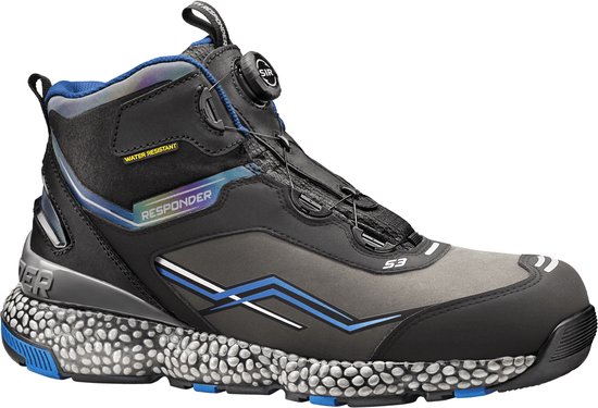 MANHATTAN Chaussures de travail Hautes S3 - Chaussures de sécurité - Cuir Nubuck - Imperméables - Embout Aluminium