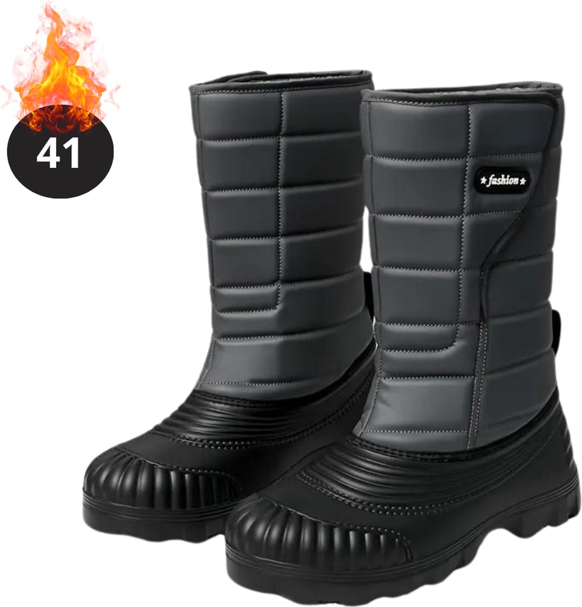Bovista Snowboots - Sneeuwschoenen - Sneeuwboots - Heren - Wintersport - Ski - Skischoenen - Grijs - 41 - Antislip - Winter