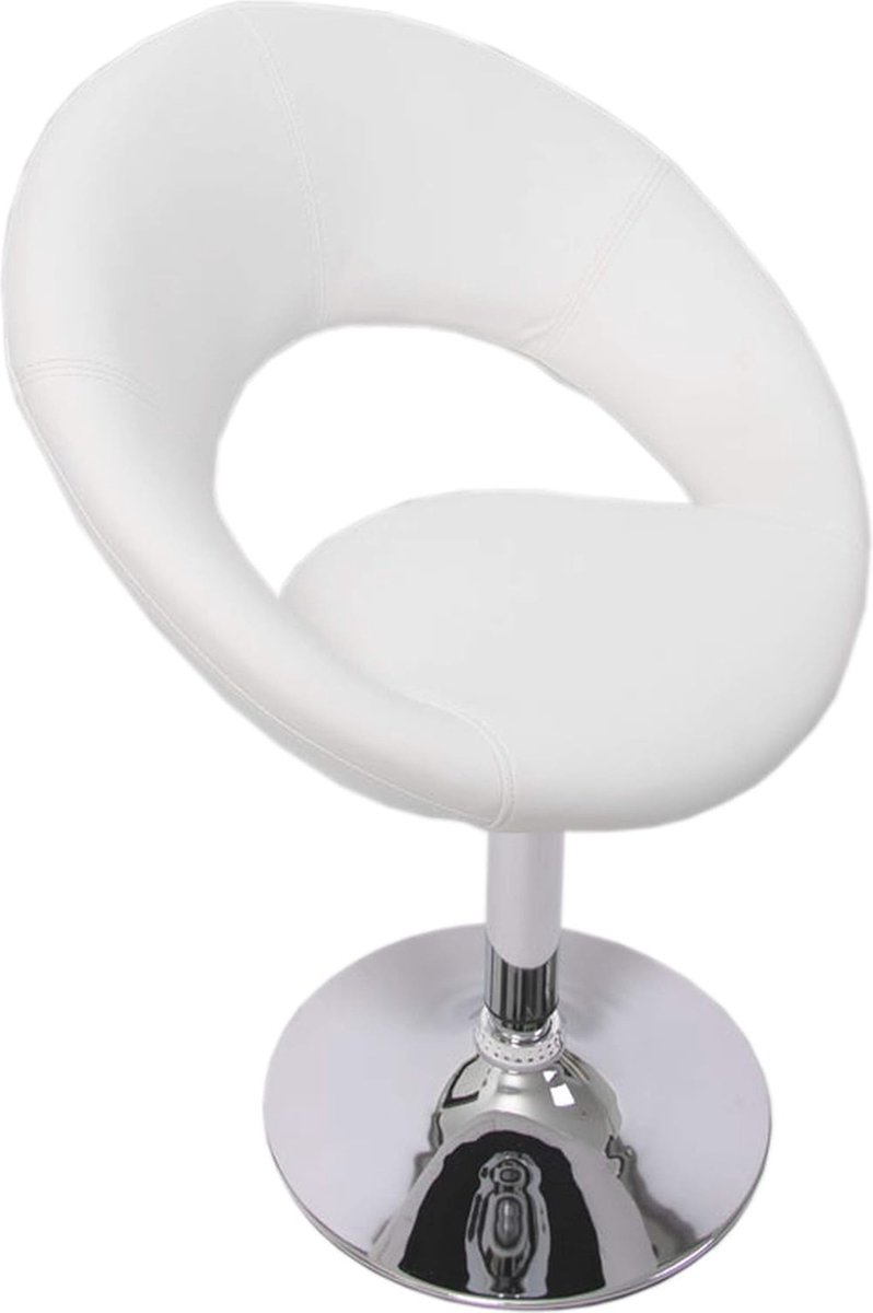 Moderne Ergonomische Eetkamerstoel - Draaibaar en Comfortabel - Wit