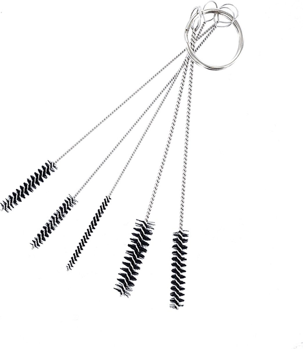 Model Craft Airbrushset - SP5005 Spraycraft Airbrush Schoonmaak Borstels - 5 Stuks Gereedschap