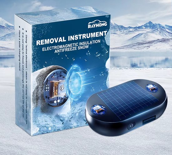 EagerMinds Elektromagnetische sneeuwverwijderaar, moleculaire interferentie, anti-bevriezing, antivries, sneeuwverwijderingsinstrument, draagbare auto-ontdooier, 1 stuks