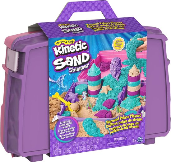 Kinetisch Zand - Bouwplaats met opvouwbare zandbak (907 gram) - Kinder Wonderland