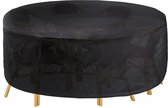 Tuinmeubelhoes - Beschermhoes voor tafel (rond) - tuinmeubelhoezen waterdicht - 163 x 84cm - Oxford 210D - buitentafel beschermhoes - zwart
