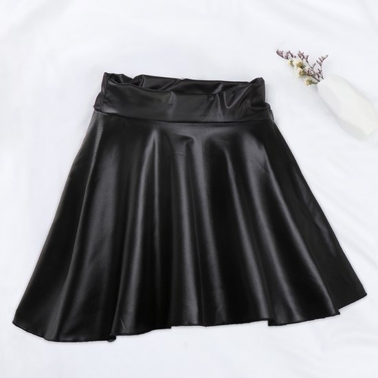 Short Skirt Hoge Taille Elastische sexy Mini Korte Rok latex