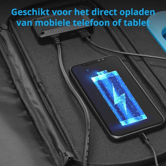 USB Zonnepaneel | Dubbele USB Snellader Powerbank