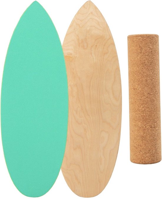COSTWAY Balance Board van hout, balansbord, balanstrainer, trickboard COSTWAY Balance Board van hout, balansbord, balanstrainer, trickboard