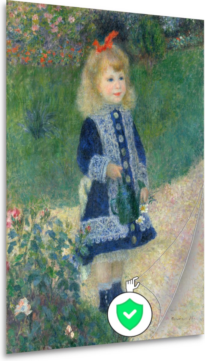 Een meisje met een gieter - Pierre-Auguste Renoir posters - Meisje wanddecoratie - Muurdec