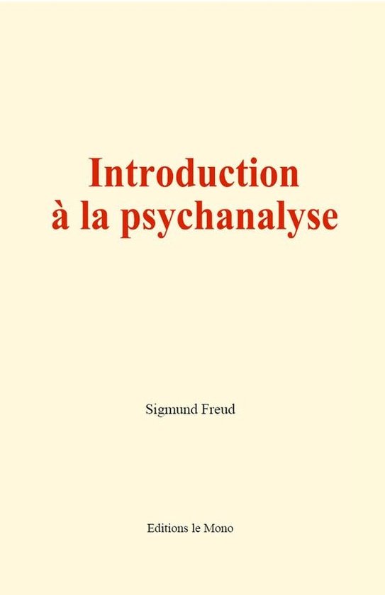 Introduction à la psychanalyse - cover