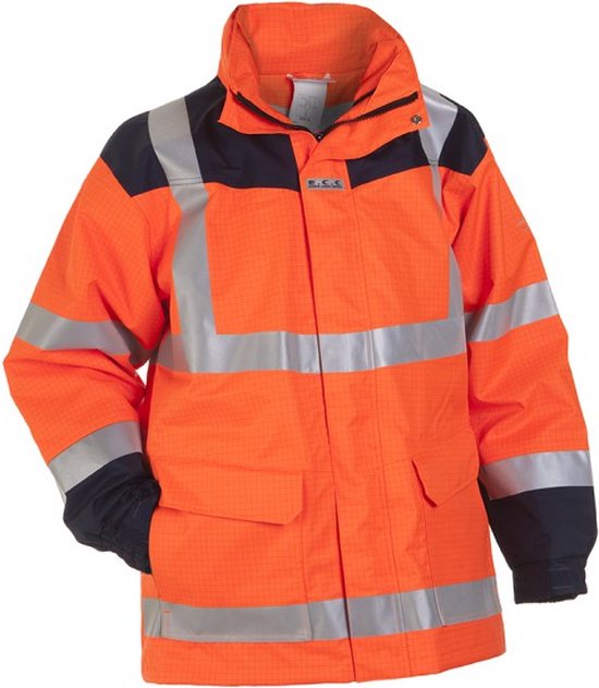 Foto: Hydrowear 073000 multinorm parka maasdam fluor oranje marine m