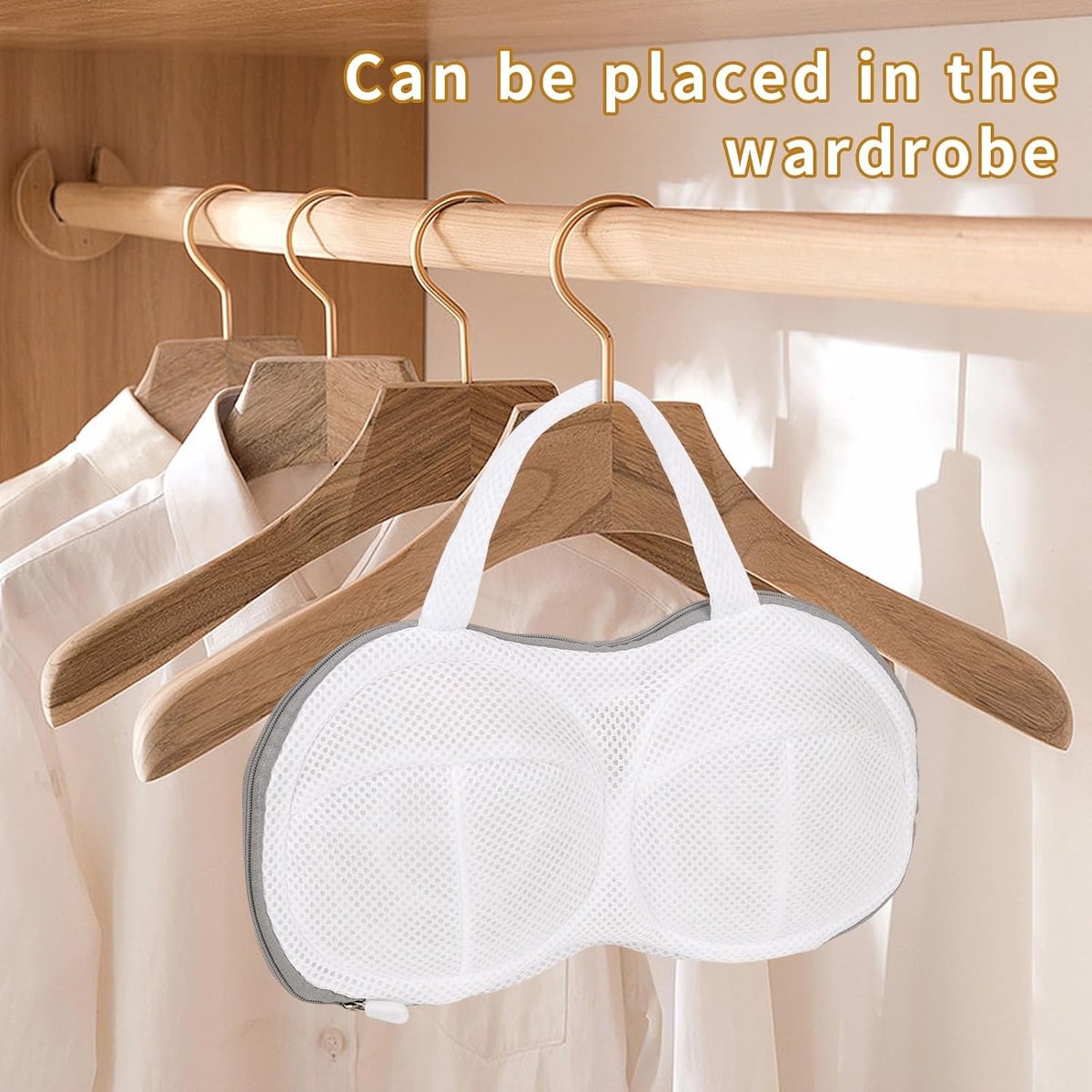 3x Bh Waszakken - Bh Wasnetje Voor Wasgoed - Anti-Vervorming - Waszakje Lingerie - Premium Lingerie Waszakje - 19x35cm - Met Rits - Waszak Bh - Delicaat Wasgoed - Waszak - Wasgoed - Waszakje Laundry Bag - Wasnet - Wasmachine - Geschikt Voor A-C-cup — afbeelding 3