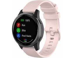 Stravo 22mm Zachte siliconen bandje - Geschikt voor Samsung Galaxy Watch 3 45mm / Galaxy Watch 46mm / Gear S3 Classic & Frontier - Polar Vantage M / M2 / V3 / Grit X - Garmin Vivoactive 4 - Siliconen Horlogebandje voor Huawei / Xiaomi - Rose
