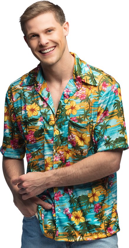 Boland - Discoshirt Leopard met lange mouwen, glanzend overhemd voor