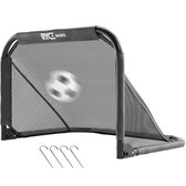 Ryce® Voetbaldoel Staal - 90 x 60 x 60 - Inklapbaar - Kinderen - Voetbal trainingsmateriaal - spullen - Goals - Zwart