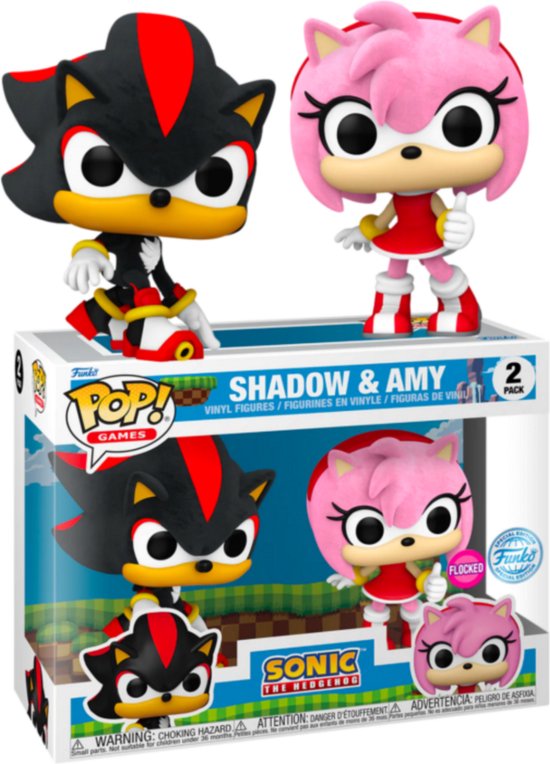 Foto: Funko pop games sonic shadow amy 2pk targetcon exclusive flocked