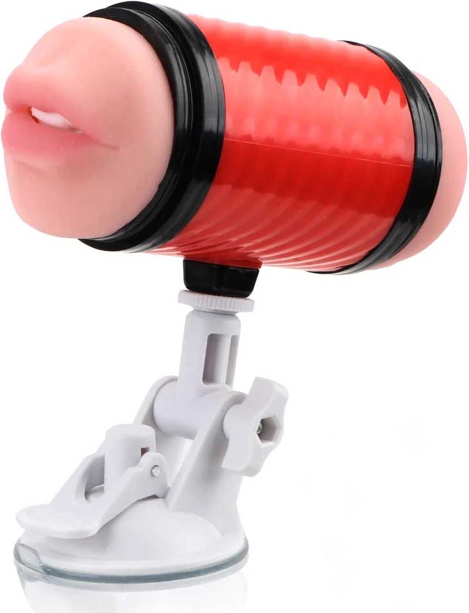 Goedkoopste Telescopische kunst mond - Masturbator - Zonder vibratie - Zuignap - Verstelbaar - Zeer realistisch - Hevige orgasmes
