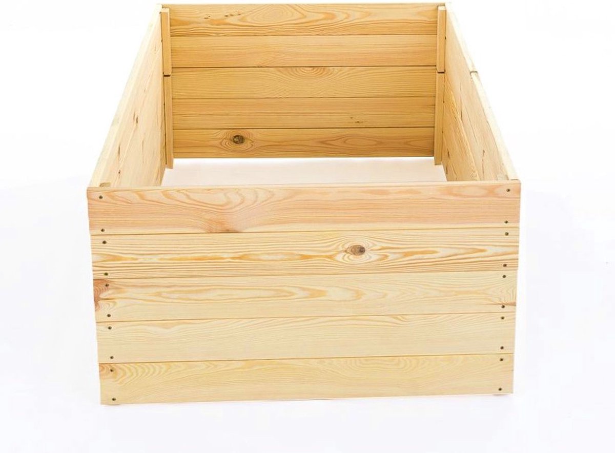 Bol.com Moestuinbak - kweekbak - 140x80x18 cm - met gronddoek aanbieding
