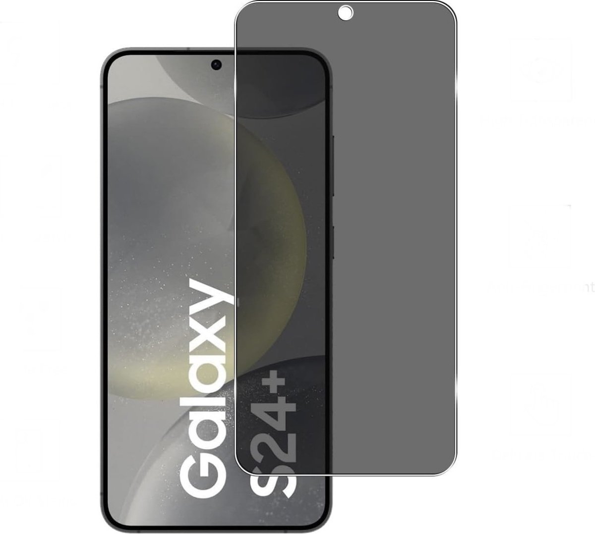 Privacy Screen protector geschikt voor Samsung S24 Plus - Screenprotector geschikt voor Samsung S24 Plus