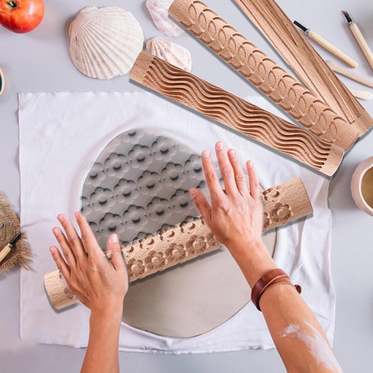 Keramiek Tools Clay Texture Gereedschap Set 5-delig Keramiek Tools Clay Texture Gereedschap Set 5-delig